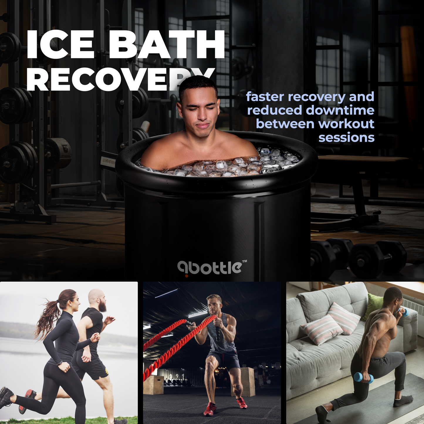 qbottle tub - ice bath tub